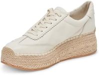 Dolce Vita Women's Jaja Sneaker, White Leather, 8.5