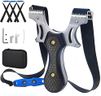 Timbocca Slingshot, Stainless Steel Slingshots for Adults, Sling Shot for Hunting and Shooting Practice, Come with 3 pcs Flat Rubber Bands and a Storage Case