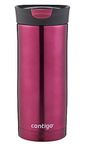 Contigo Huron Snapseal Travel Mug, Stainless Steel Thermal Mug, Vacuum Flask, Leakproof Tumbler, Coffee Mug with BPA Easy-Clean Lid, Vivacious, 470 ml