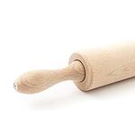 Tuuli Kitchen – Classic Wood Rolling Pin with Rotating Center, Beechwood Roller for Pastry, Bread, Pasta and Pizza Dough, 44 x 5.5 cm