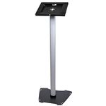 StarTech.com STNDTBLT1FS Lockable Floor Stand for iPad, Black, Silver, 9.7 inch iPad - Lockable