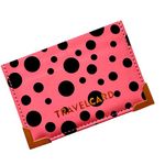 Lizzy PU Leather Travel Card | Plain & Polka Dot Unisex Credit Card ID Card Bus & Rail Pass Bank Oyster Pocket Wallet Case Holders (Polka Dot Hot Pink)