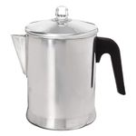 Primula TPA-3609 Today Aluminum Stove Top Percolator Coffee Maker Durable, Brew Stovetop, Aluminium Plastic, Silver