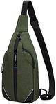 WATERFLY Medium Crossbody Sling Backpack Anti Theft Backpack for Traveling Chest Shoulder Bag