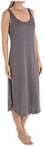 N Natori Women's Congo Gown 46", Heather Grey, XX-Large