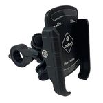 BOBO BM4 PRO PLUS Jaw-Grip with PRO PLUS Vibration Damper Waterproof Bike/Motorcycle/Scooter Mobile Phone Holder Mount, Ideal for Maps and GPS Navigation (Black)