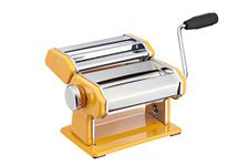 KitchenCraft World of Flavours Stainless Steel Pasta Maker Machine - Yellow,1 x 1 x 1 cm