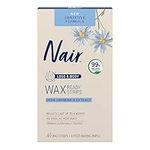 Nair New Sensitive Wax Ready Strips for Legs & Body with Chamomile Extract, 40 Strips + 4 Finishing Wipes