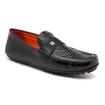 Ruosh The SETI Men Black Handcrafted Leather Loafer