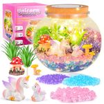 Unicorn Toys for Girls - Light Up Unicorn Terrarium Kit for Kids - Unicorns Gifts for Girls - Make Your Own Unicorn Night Light Birthday Unicorn Toys, Arts & Crafts Kits, Girl Gifts For 5 Year Old Girl & Ages 6 7 8-10