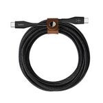 Belkin Boost Charge USB-C to USB-C Cable with Strap (Durable USB-C Cable for MacBook, iPad Pro, Samsung Galaxy, Pixel and More) 1.2 m, Black