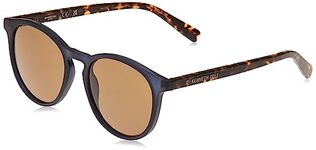 Kenneth Cole New York Men's Round Sunglasses, Matte Blue/Brown, 51mm