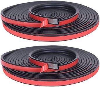 32FT Universal Car Weather Stripping, Self Adhesive Automotive Door Rubber Weather Draft Seal Strip for Car Window Door Engine Cover Noise Insulation