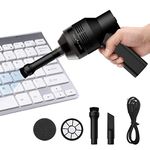 Keyboard Cleaner Powcan Mini Powerful Keyboard Vacuum USB Cordless Computer Vacuum Cleaner with 2 Vacuum Nozzles & 2 Washable Filters for Laptop, Piano, Computer, Car, Makeup Bag, Pet House