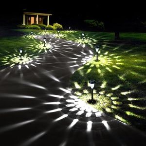 GIGALUMI 12 Pack Solar Lights Outdoor Waterproof, Cool White Pathway Lights Solar Powered, Landscape Lighting, Solar Grden Lights for Decor, Patio, Garden, Yard, Pathways, Walkways