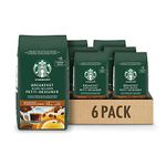 Starbucks Breakfast Blend Ground Coffee 340 Grams (pack of 6), Breakfast Blend, 6 Count