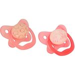 Dr. Brown's PreVent Contour Glow in the Dark Pacifier, Stage 1 (0-6m), Pink, 2-Pack