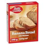 BETTY CROCKER Banana Bread Mix with Walnuts, Muffin Mix, Baking Mix, 348 Grams Package Box, Tastes Like Homemade, Easy to Bake