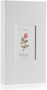 HENPISEN Photo Album 4x6 with 300 Pockets, Slip-in Picture Albums, Linen Cover Memory Book with Front Window, Vertical Photo Book for Wedding, Family, Anniversary, Baby, Vacation(White)