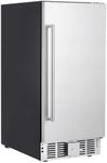 Garvee Beverage Refrigerator 15 Inch, Weather Proof Stainless Steel Beverage Fridge for Outdoor Kitchen and Patio, Indoor/Outdoor Beverage Cooler for 110 Cans, Built-in/Freestanding