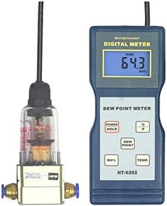 HOJILA Dew Point Meter HT-6292 Hygrometer Thermometer Humidity Temperature Meter for Workshops, Computer Stations, Laboratories and Warehouses