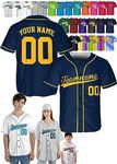 Custom Baseball Jersey - Personalized Baseball Shirt Sport Uniform for Men Women Adult Boys - Customized Make Your Own Jersey