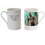 Yummy Grandmummy Unique Personalised with Recipient's Name Fine Bone China Mug with a Picture of Tom Hardy from The BBC Series Taboo with Quote I Have a Use for You.Name