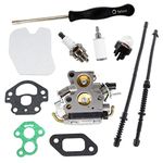 Carburettor with Screwdriver, Fuel Filter, Fuel Hose for Husqvarna 135 140 140E 435 435E 440 440E jonsared McCulloch CS410 cs2240S 506450501