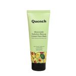 Quench Bravocado Pollution Rescue Cream Face Wash with Vitamin E & Avocado| Korean Face Wash for Dry & Sensitive Skin| Deeply Cleanses & Exfoliates Skin to give Glowing Skin (100ml)