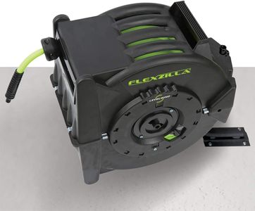 Flexzilla Levelwind Retractable Air Hose Reel 3/8" x 75 ft – Heavy Duty Hybrid