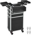SONGMICS Rolling Makeup Train Case 