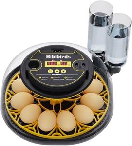 Bibibirds Incubators for Hatching Eggs with Automatic Egg Turning and Humidity DisplayTemperature Control Auto Water Fill Egg Candler 12Egg Hatch Chick Quail Duck Turkey Goose Parrot Bird Eggs