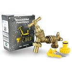 Wärmer System Water Bibcock Tap 1/2 inch BSP with Brass Wall Plate Fixture BS1010-2