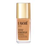 Lakme 9To5 Primer + Matte Perfect Cover Foundation, W320 Warm Caramel, 25 ml