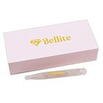 Bellite Crystal Reflexology Face Massager - Ayurveda Point Therapy, Acupressure, Natural Healing with Rose Quartz - Relaxation & Well-Being (Pink).