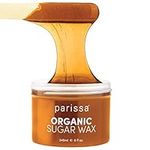 Parissa Legs & Body Organic Sugar Wax for Sensitive Skin, 100% Natural, Gentle & Washable Formula, At-Home Waxing Kit