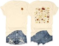 Anbech Vintage Flowers Graphic Tshi