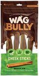 Wag Regular Cheek Sticks, 4 Pack, Grain Free Natural Long Lasting Dog Treat, Perfect Boredom Busters Chew