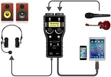 Lightning Microphone Preamp Compatible with iPhone 11 X 8 7 6 Vlog, Saramonic 2-Channel Lightning Mic XLR & 6.3mm Guitar Interface for iPad iPod, iOS Smartphone Tablet YouTube Video