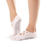 Toesox FT Elle Yoga Grip Socks, Ballet Pink, M