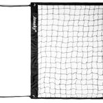 Aoneky 15x 3 ft Volleyball Net for Garden Beach Swimming Pool Indoor Outdoor, Badminton Tennis Net with Tie Ropes, Black