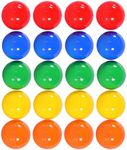 4CM Hollow Bingo Lotto Game Ball 50pcs Plastic Colorful Balls Raffle Balls Table Activity Balls Fillable Easter Egg Toy Vending Machine Capsules