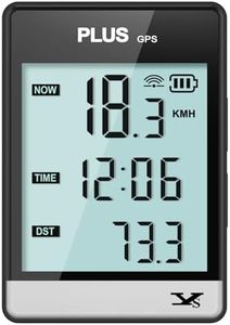 GPS Bike Computer, Wireless Cycling Computer Bike Odometer Bicycle Speedometer and Odometer Waterproof Bicycle Computer with Large Display Screen, Provide Professional Data Analysis