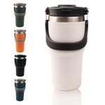 Tumbler - Coffee Tumbler With Lid - Insulated Travel Coffee Mug - Tumbler Bottle For Hot And Cold Drinks, Leak Proof, Stylish And Functional Design, Portable, Durable, Double Wall, BPA-Free, White