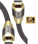 4K HDMI Cable 1M HDMI Lead - Ultra High-Speed 18Gbps HDMI 2.0b Cord 4K@60Hz Support Fire TV, Ethernet, Audio Return, Video UHD 2160p, HD 1080p, 3D, Xbox PlayStation PS3 PS4 PC - IBRA LUXURY