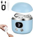 2026 New Electric Nail Clippers 2.0, Upgraded Adjustable Blade Opening with 2.5X Magnifying Glass for Seniors Adults, Strong Power Electric Nail File with LED Light and Storage Compartment(Blue)