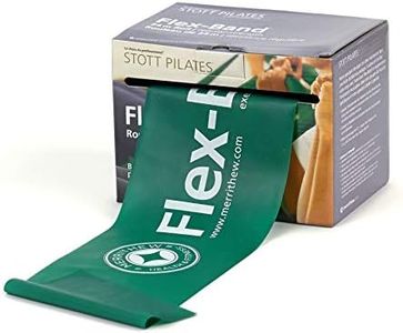 STOTT PILATES Flex-Band Roll Regular Strength, 12 Pack (Green), 78 feet / 24 m