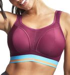 Panache Women's Sport Bra, Opaque, Cranberry, 38GG