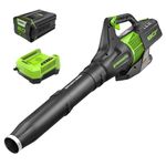 Greenworks PRO 80V 145 MPH - 580 CFM Cordless Jet Blower, 2.5 AH Battery Included BL80L2510