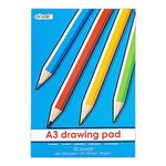 abeec A3 Plain Paper Drawing Pad - 30 Sheet Sketch Book - 30 Plain White Paper Sheets - 70 GSM Paper - Arts and Craft Scrap Book Essential for Kids Activities - Art Supplies for Kids